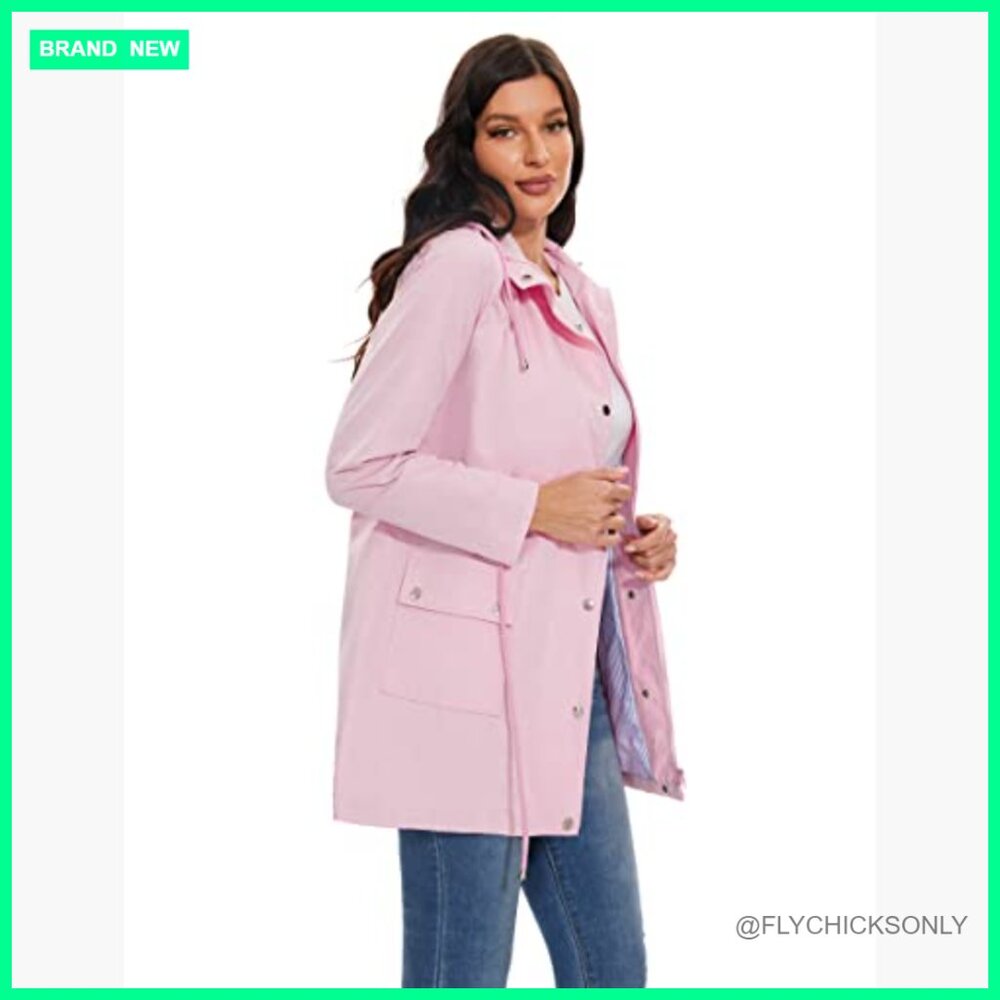 Waterproof Polyester Rain Jacket Lightweight Wind… - image 5